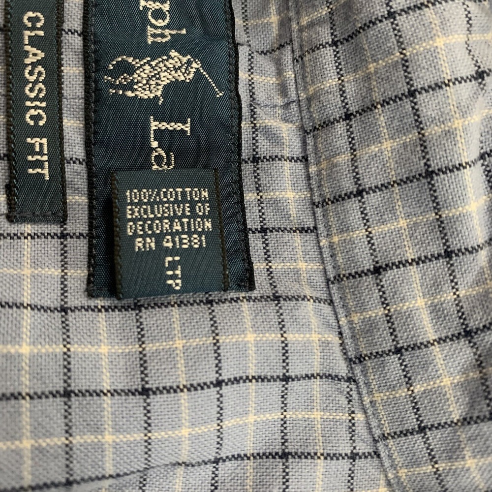 Polo Ralph Lauren Mens XL Multi-Color Check Button Down Shirt Long Sleeve - Picture 6 of 8